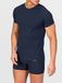 zd ZERO DEFECTS Crew-neck Egiptian cotton navy