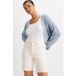 Levi's Ribcage Bermuda Shorts White
