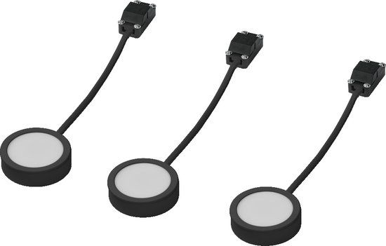 LEDVANCE - Spotleuchten - Schrankunterbaubeleuchtung - 3x3W - 3000K - Schwarz