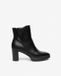 NeroGiardini Dames Enkellaars met Hak I617263D-100 Zwart Leer Maat 38