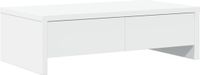 vidaXL Monitorstandaard met lades 50x27x15 cm bewerkt hout wit