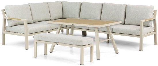 Lifestyle Garden Furniture Terrasso Dining Loungeset 6 personen Aluminium Taupe