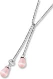 Orphelia Hanger + Ketting Cat Eye Pink ZH-4426