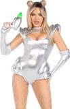 Leg Avenue Cosmic Cutie Kostuum - S - Zilverkleurig