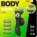 Gillette Labs Système de rasage pour le corps et l'intime pour hommes - Manche + 5 lames