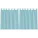 vidaXL Gordijnen Voile met lussen 2 stuks 140x140 cm Turkoois