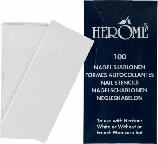 Herome French Manicure Stickers - 100 stuks - Nagel sjablonen
