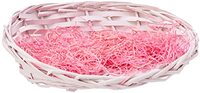 PMS INTERNATIONAL Maak je eigen mand kit roze mand; zak; lint; houtwol - 30cm x 22cm