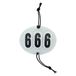 Imperial Riding IRH Basic Square Head Number Holder with Elastic Cords - 3 Digits - White - Size 1