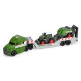 Dickie Toys - Fendt Micro Farm Truck Boerderijvoertuigen (32 cm), set van 3 speelgoedauto's (vrachtwagen met aanhanger, tractor en balenpers), speelgoed voor kinderen vanaf 3 jaar