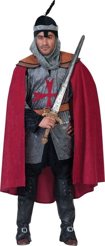 Funny Fashion Middeleeuwse & Renaissance Strijders Kostuum Roughside Ridder Man Maat 52-54 Carnaval kostuum Verkleedkleding