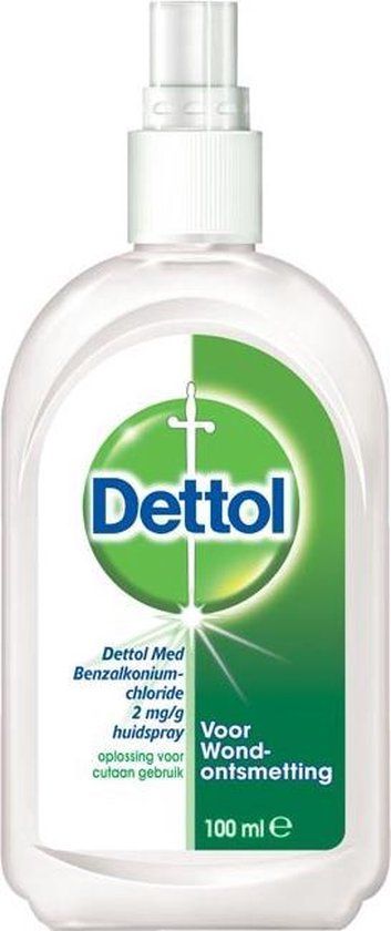 Dettol Huidspray Wondontsmetting - 100 ml - Ontsmettingsspray