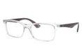 Ray-Ban RB7047 Vierkant Unisex Transparant Grijs Niet-polariserende lens