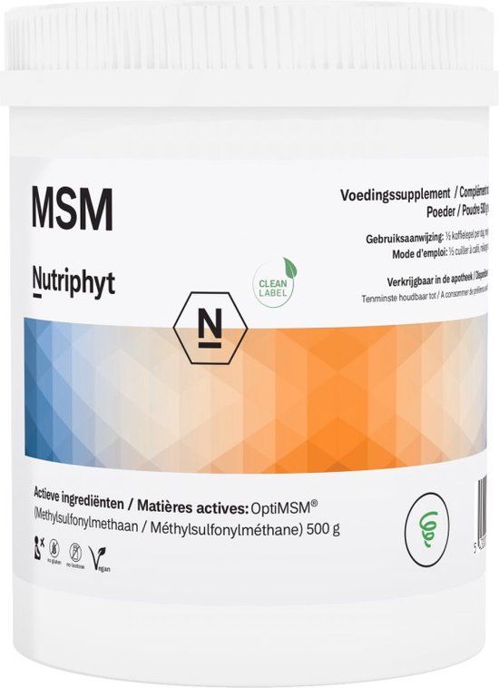 Nutriphyt MSM - 500 gram - MSM preparaat - Unisex