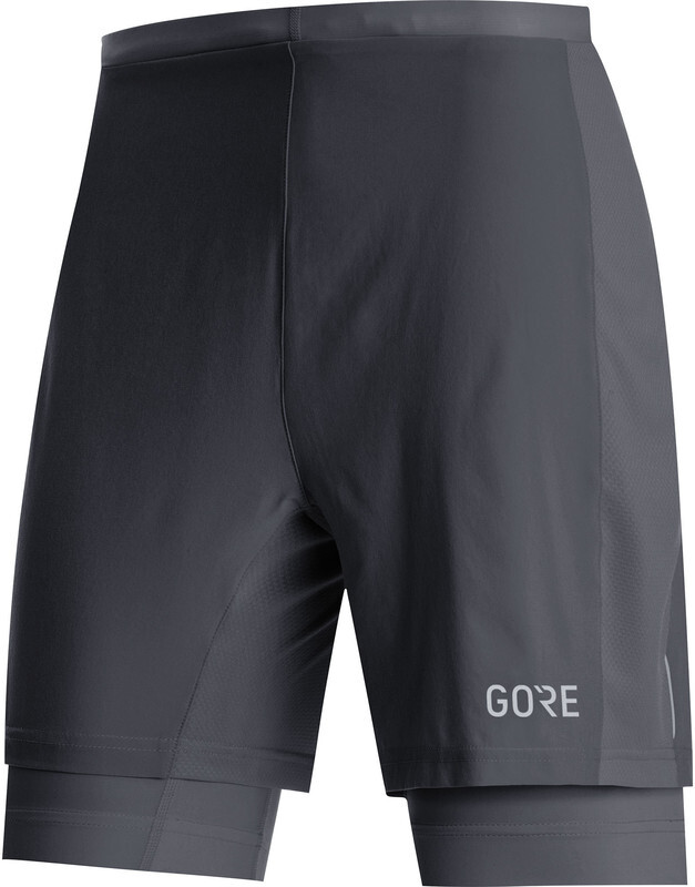 Gore Wear R5 2-in-1 Shorts Heren, black