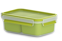 EMSA Clip & Go - 1L - Rectangular Food Storage Container - Transparent