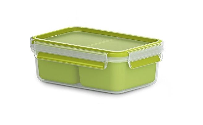 EMSA Clip & Go - 1L - Rectangular Food Storage Container - Transparent