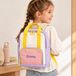 Sac à dos enfant personnalisé - Brodé - Rose
