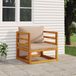 Maison Exclusive - Chaise de jardin avec coussins taupe bois massif d'acacia
