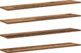 vidaXL Boekenplank bord 3-laags 4 st 100 x 20 x 1,5 cm bewerkt hout