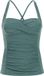 Protest MIXCamo Tankini top Dames B&C-Cup Verstelbare bandjes Vaste vulling Laurel Green Gestreept Mouwloos Zonder sluiting 83% polyamide / 17% elastaan