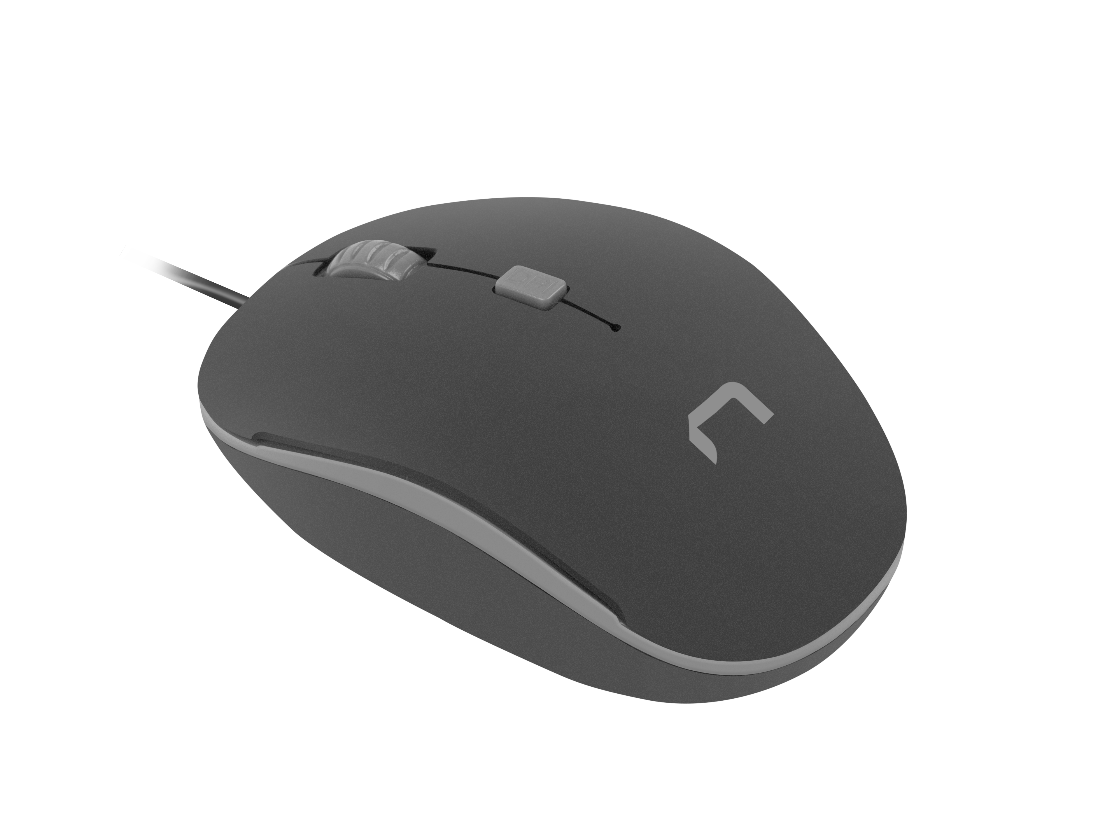 Natec Sparrow - Muis - Zwart, Grijs