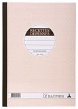Le Dauphin - Set van 5 doorschrijfboek - RECETTES DEPENSES - 50 bladen - 29,7 x 21 cm