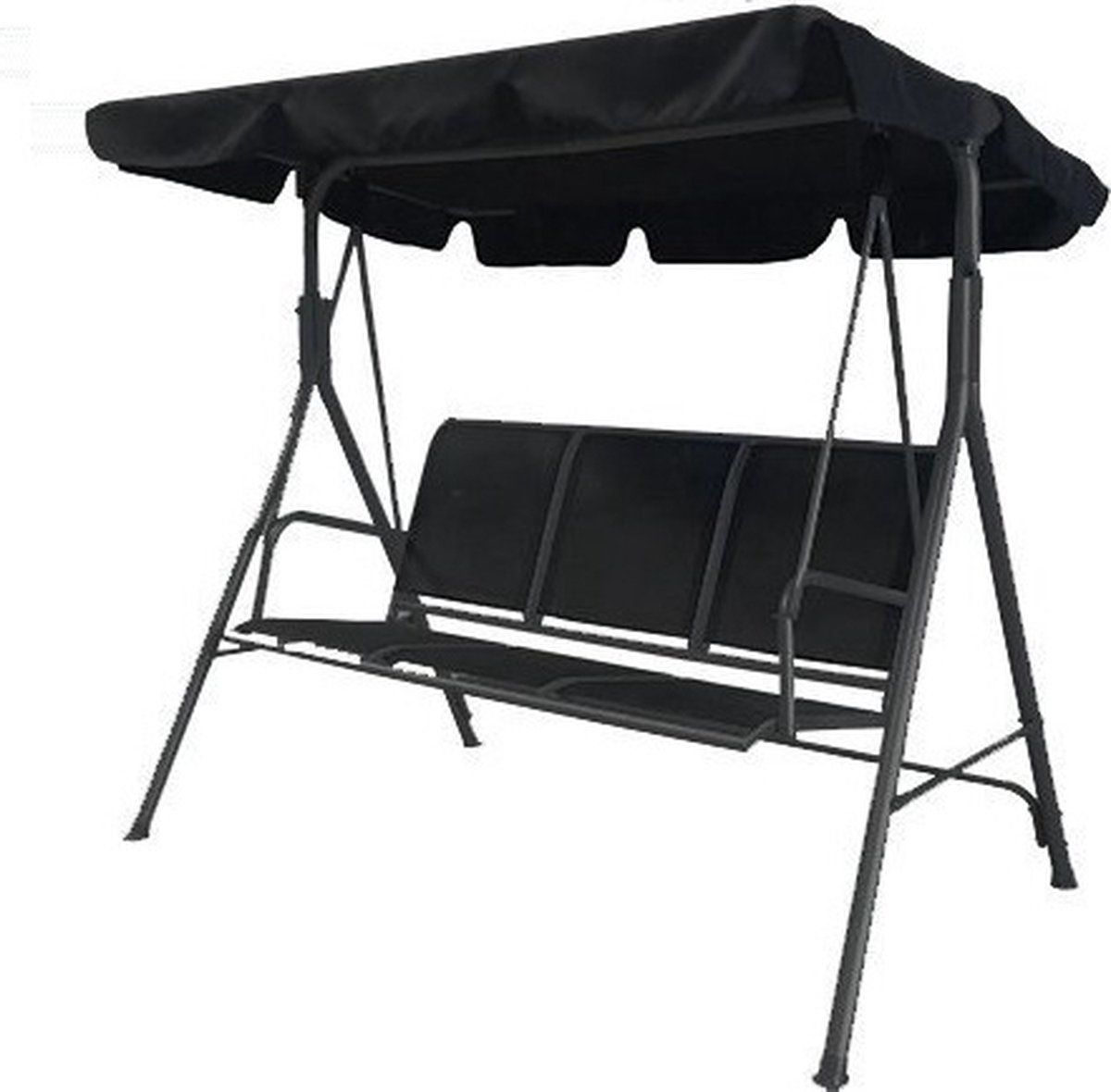 Viking Choice Schommelbank - 3 persoons - 180x100x170 cm - antraciet