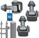 KOTARBAU® 2 pièces Charnière de portail réglable, Acier galvanisé, M12 33-55 mm, Argent