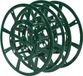 Decoris Lumineo haspel - 2x - groen - kunststof - 20 cm - voor kerstverlichting - opruimen/opbergen