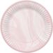 Folat - Borden (papier) - Marmer Roze 23 cm - 8 stuks