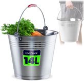 KADAX Zink emmer 14 liter RVS