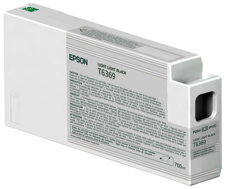 Epson inktpatroon Light Light Black T636900 UltraChrome HDR 700 ml single pack / Licht licht zwart