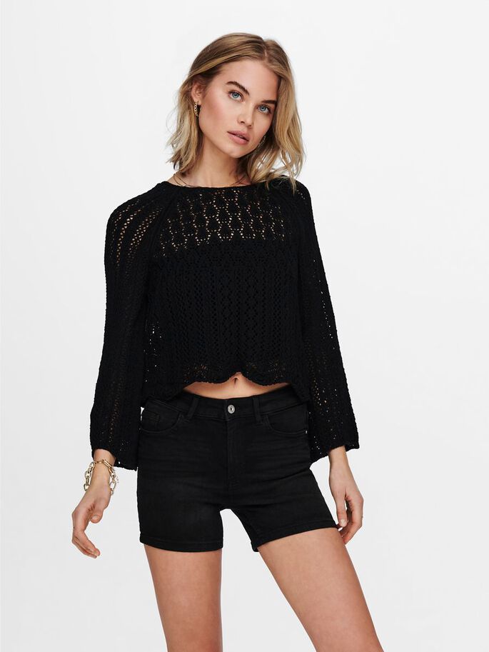 ONLY Nola Life - Women's White Pullover Sweater - XS