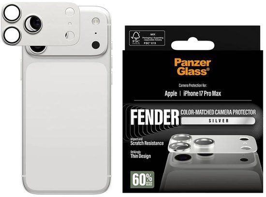 PanzerGlass FENDER Camera Protector - Case Friendly - Zilver