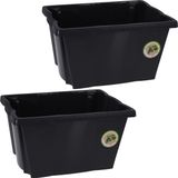 Storage Solutions Boîtes de rangement - 5x pièces - plastique - 20 litres - 42 x 33 x 23 cm