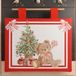 PETTI Artigiani italiani - Ovenafdekking Kerstmis, ovenafdekking voor Kerstmis, ovenafdekking 40 x 50 cm, ovenafdekking beer, 100% Made in Itay