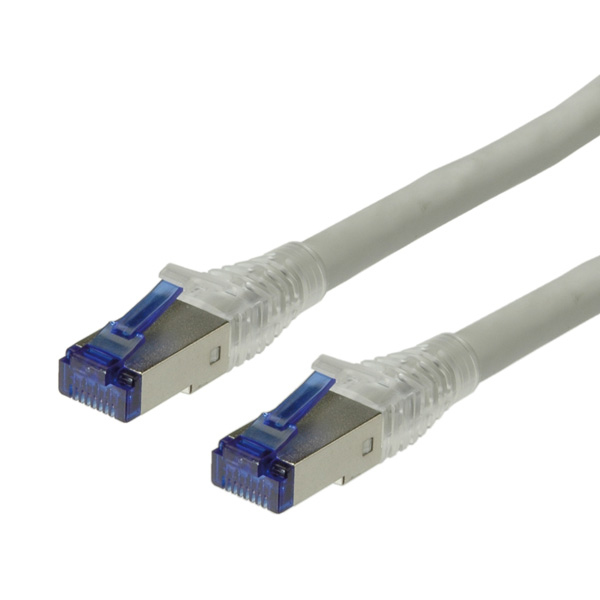 ROLINE S/FTP Patch Cord Cat.6a, solid, LSOH, grey 30m