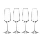 Orrefors Verre à champagne Pulse 28 cl Lot de 4 Transparent