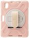 Hoes Apple Hoes voor iPad Mini 6e generatie 2021 met penhouder, stootvaste robuuste hoes voor iPad 8,3 inch met draaibare standaard en handlus, roze