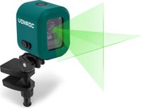 VONROC LL504DC Kruislijnlaser Groen 4V Accu 1800mAh Zelfnivellerend 18m