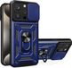 Techsuit Hoesje geschikt voor Apple iPhone 16 Pro - Camshield Back Cover - Blauw