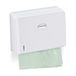 Relaxdays handdoekdispenser muur, voor H2 papieren handdoekjes, vouwhanddoekdispenser, HxBxD 20,5 x 27,5 x 10 cm, wit