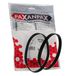 Paxanpax PFC041 compatibele aandrijfriemen voor Hoover V17 Purepower, Dustmanager, Vax Type 1 Power 1 & 2 Series (Pack van 2), zwart