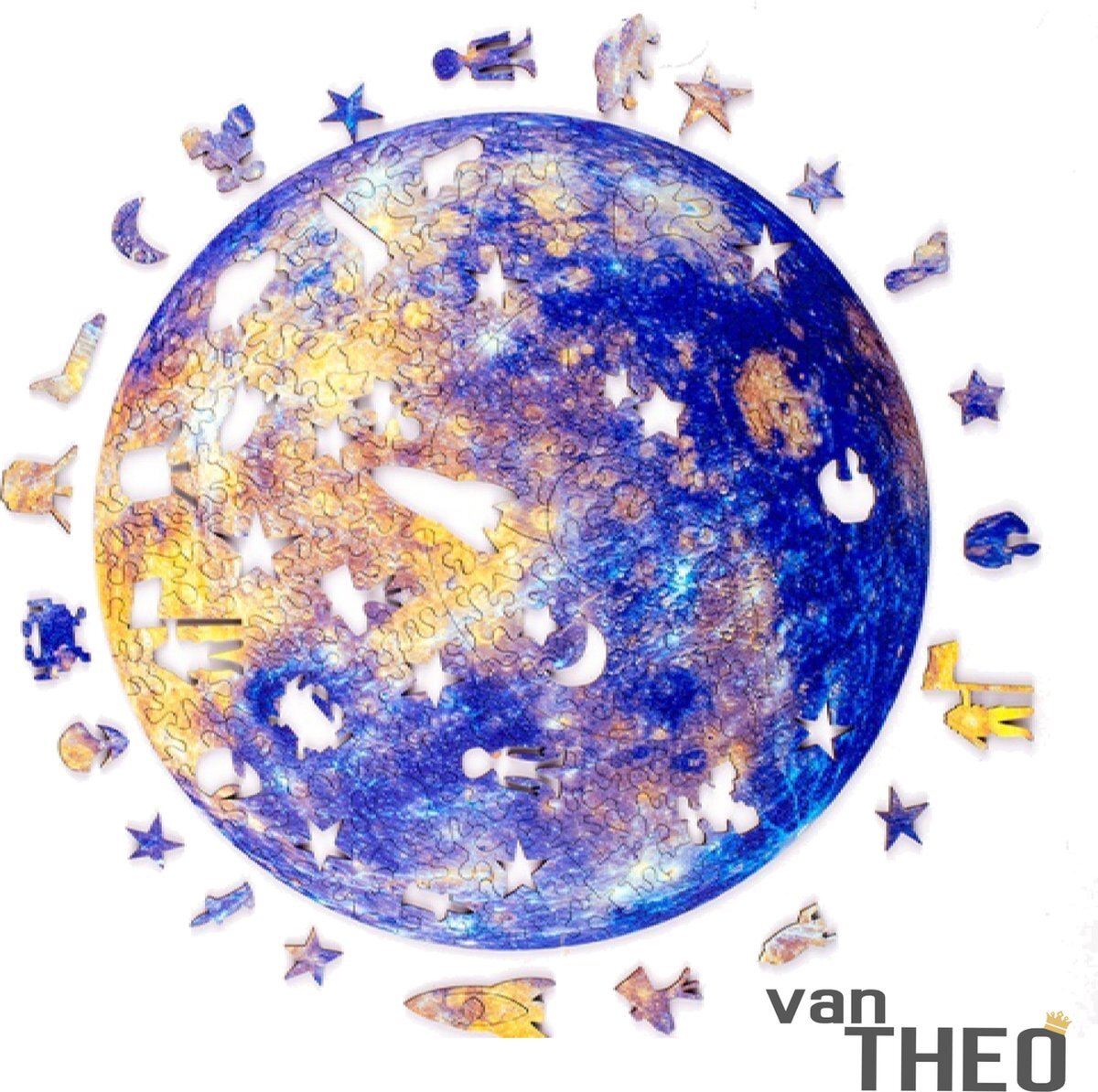 van Theo Houten Puzzel - Planeet Mercurius - Volwassenen