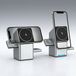 Mormark Compacte, draadloze oplaadstation met drie oplaadpunten, geschikt voor telefoons