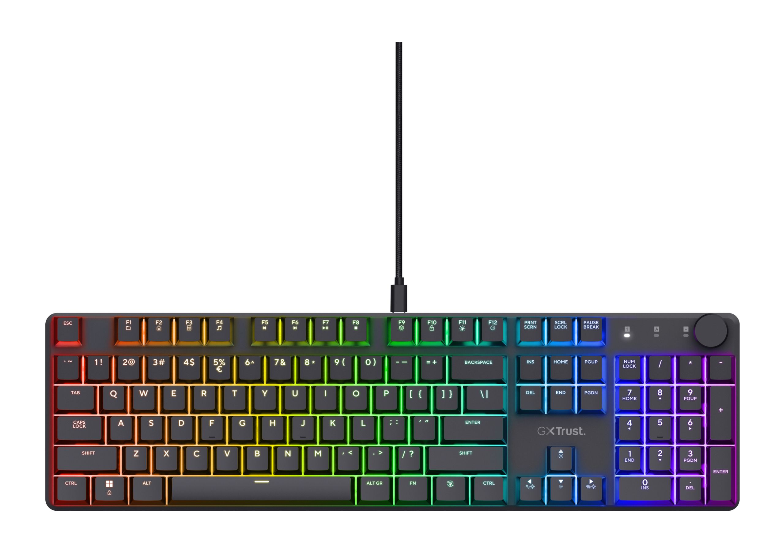 Trust GXT 866 Torix - Mechanisch Gaming Toetsenbord - QWERTY US International - Zwart