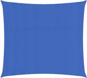 vidaXL Zonnezeil 160 g/m² 2x2 m HDPE Blauw
