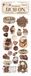Stamperia Coffee and Chocolate Rub-On 4x8,5 Inch Vintage Sweet Moments (DFLRB194)