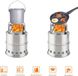 OEM Shenzhen Haorui Industrial Technology Co., Ltd. Tent kachel / Draagbare Lichtgewicht - camping gas stove Portable collapsible, 13.5 x 13.5 x 18 cm, Zilver